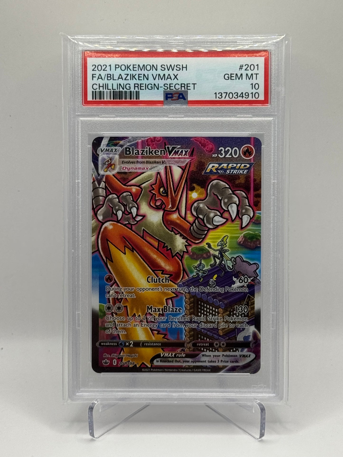 Blaziken VMAX Alt Art PSA10