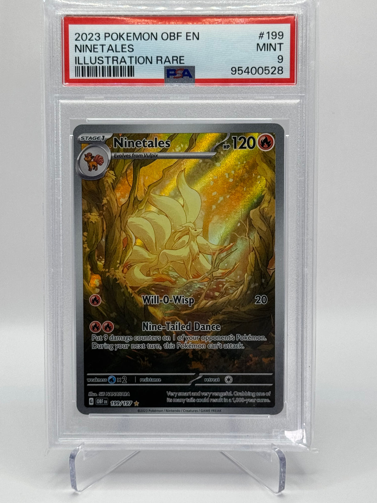 Ninetales Illustration Rare PSA9
